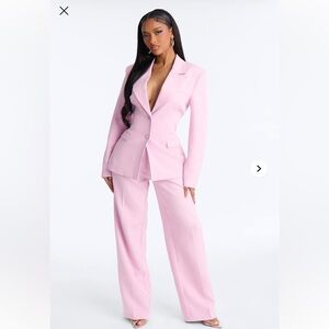 Fashion Nova Light Pink Pantsuit